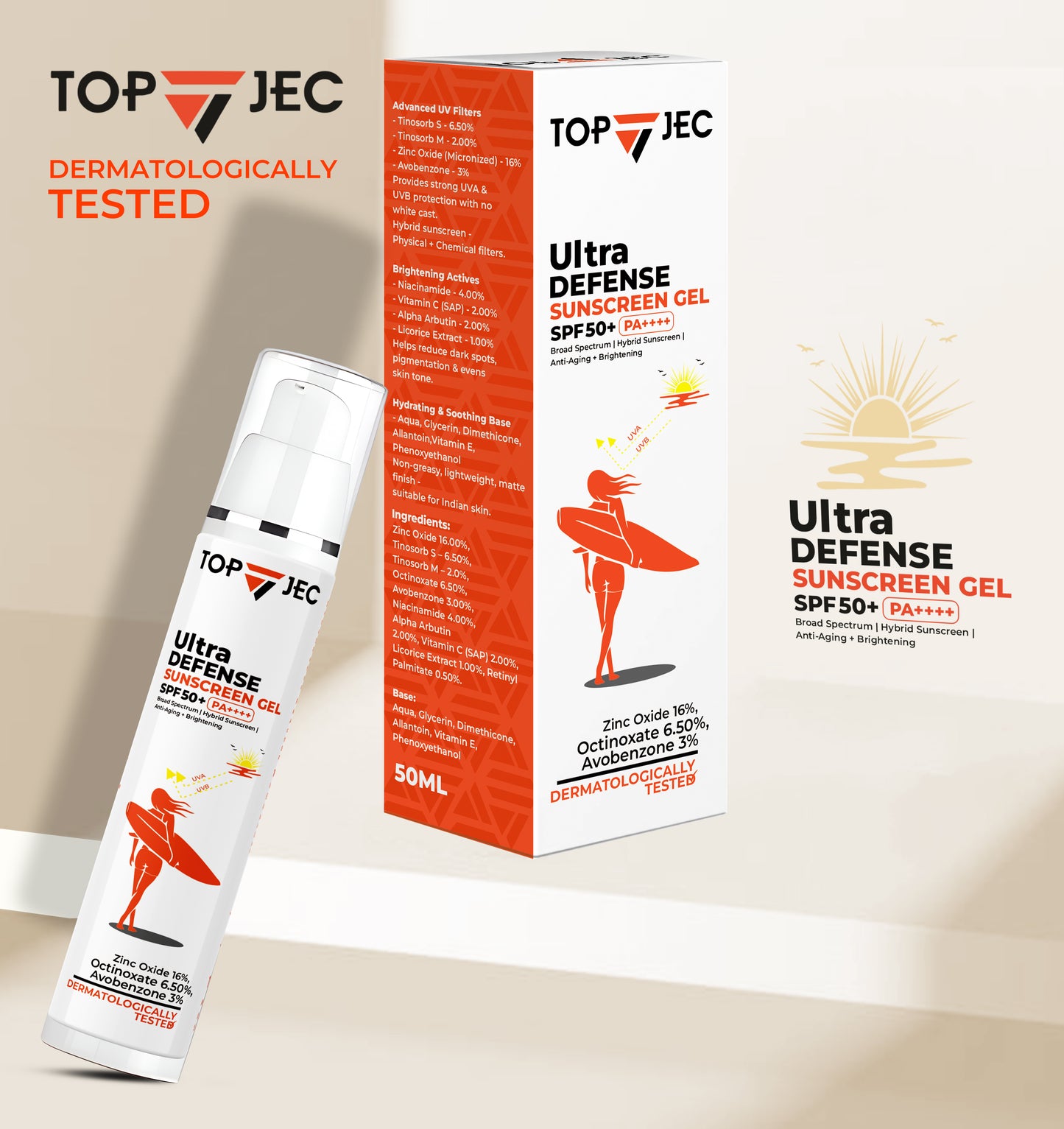 Topjec® SPF 50+ PA++++ Ultra Defense Sunscreen