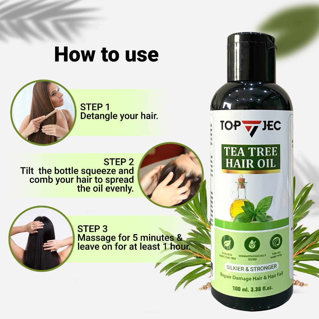 TOPJEC TEA TREE HAIR OIL