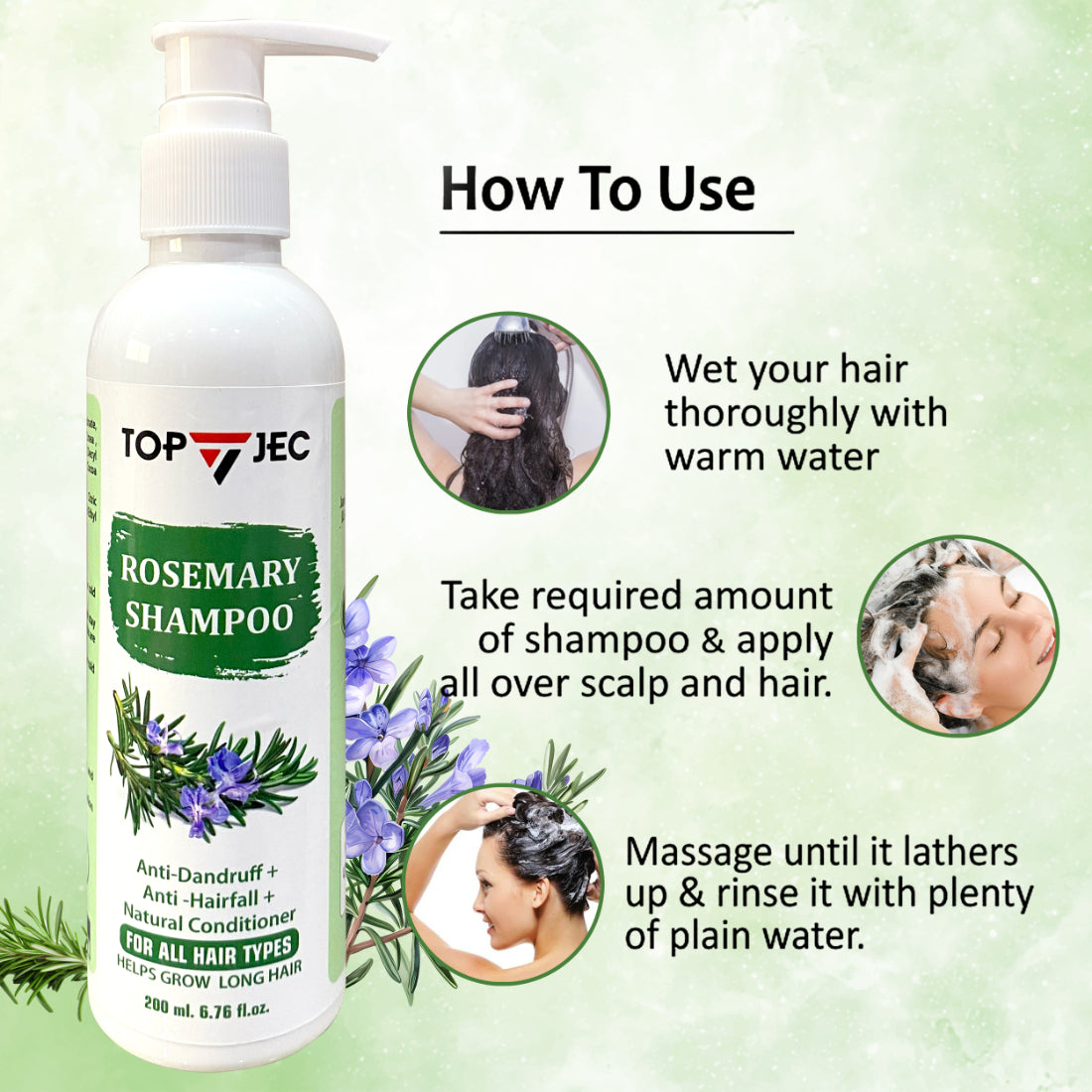 TOPJEC ROSEMARY SHAMPOO