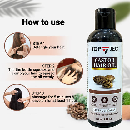 TOPJEC CASTOR HAIR OIL