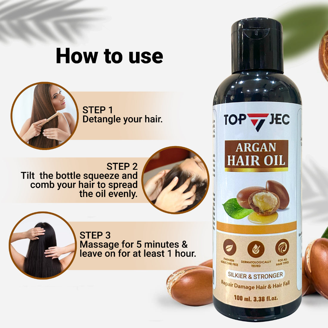 TOPJEC ARGAN HAIR OIL