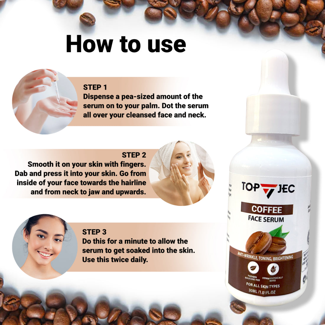 TOPJEC COFFEE FACE SERUM