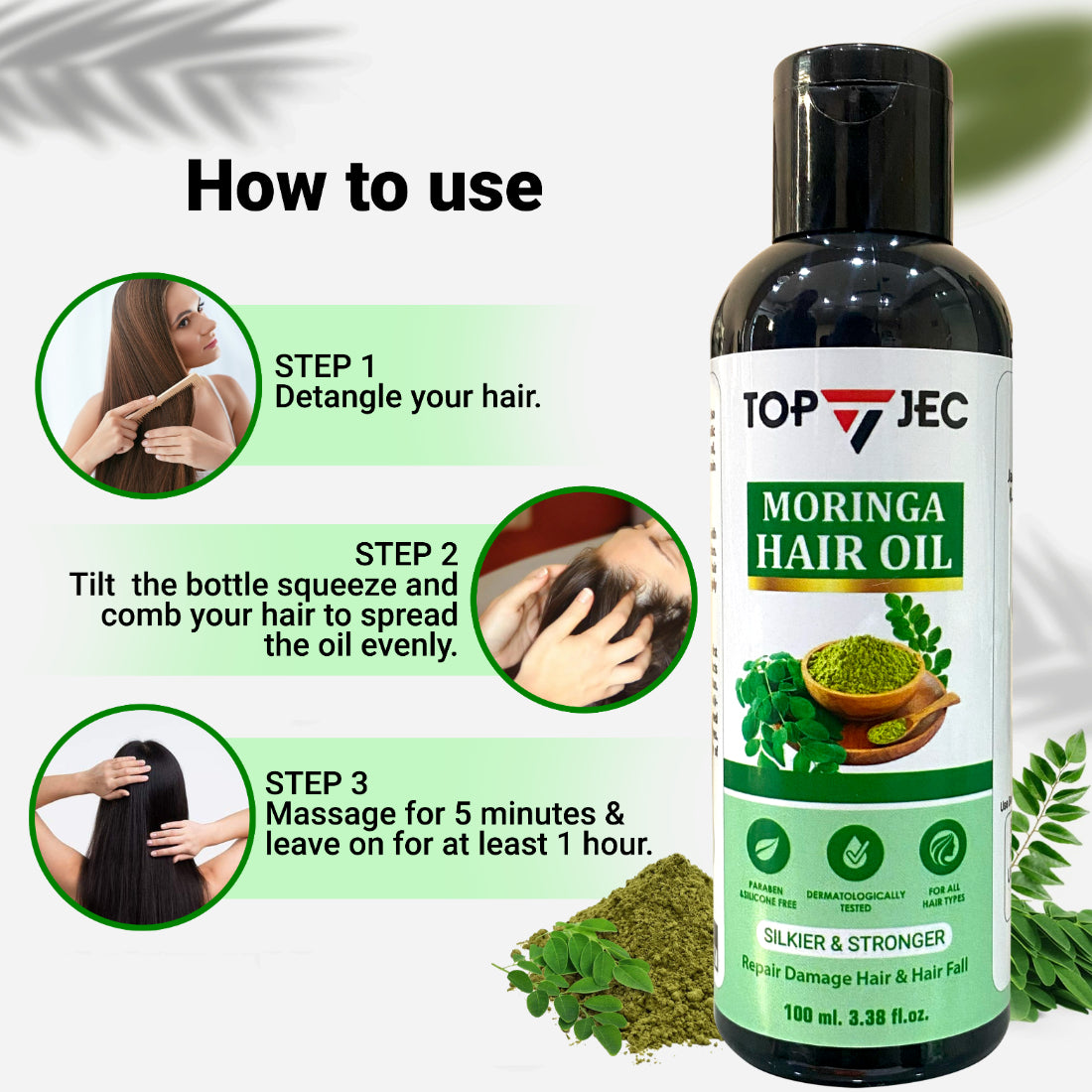 TOPJEC MORINGA HAIR OIL