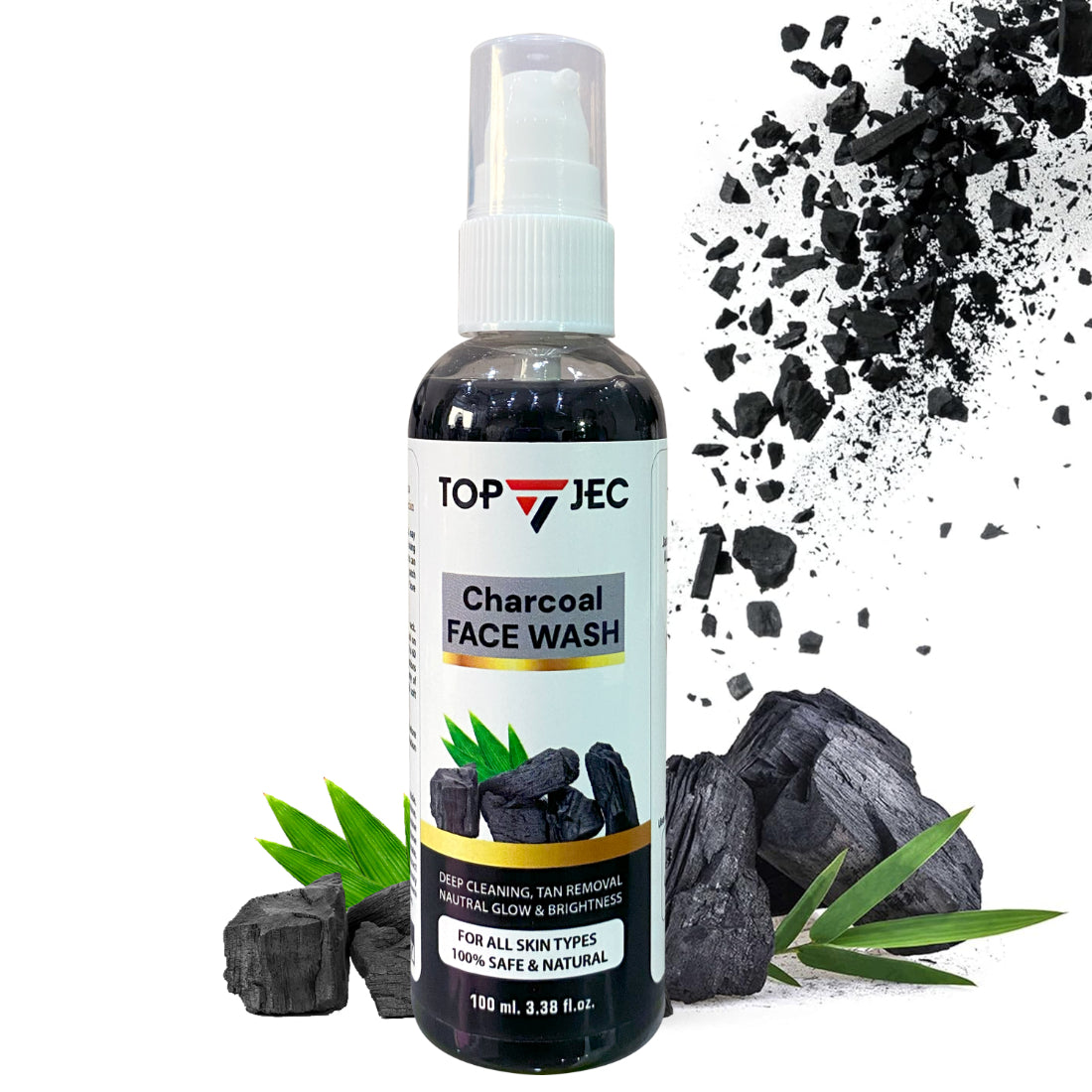 Topjec Deep Clean Charcoal Face Wash