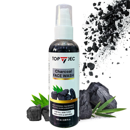 Topjec Deep Clean Charcoal Face Wash