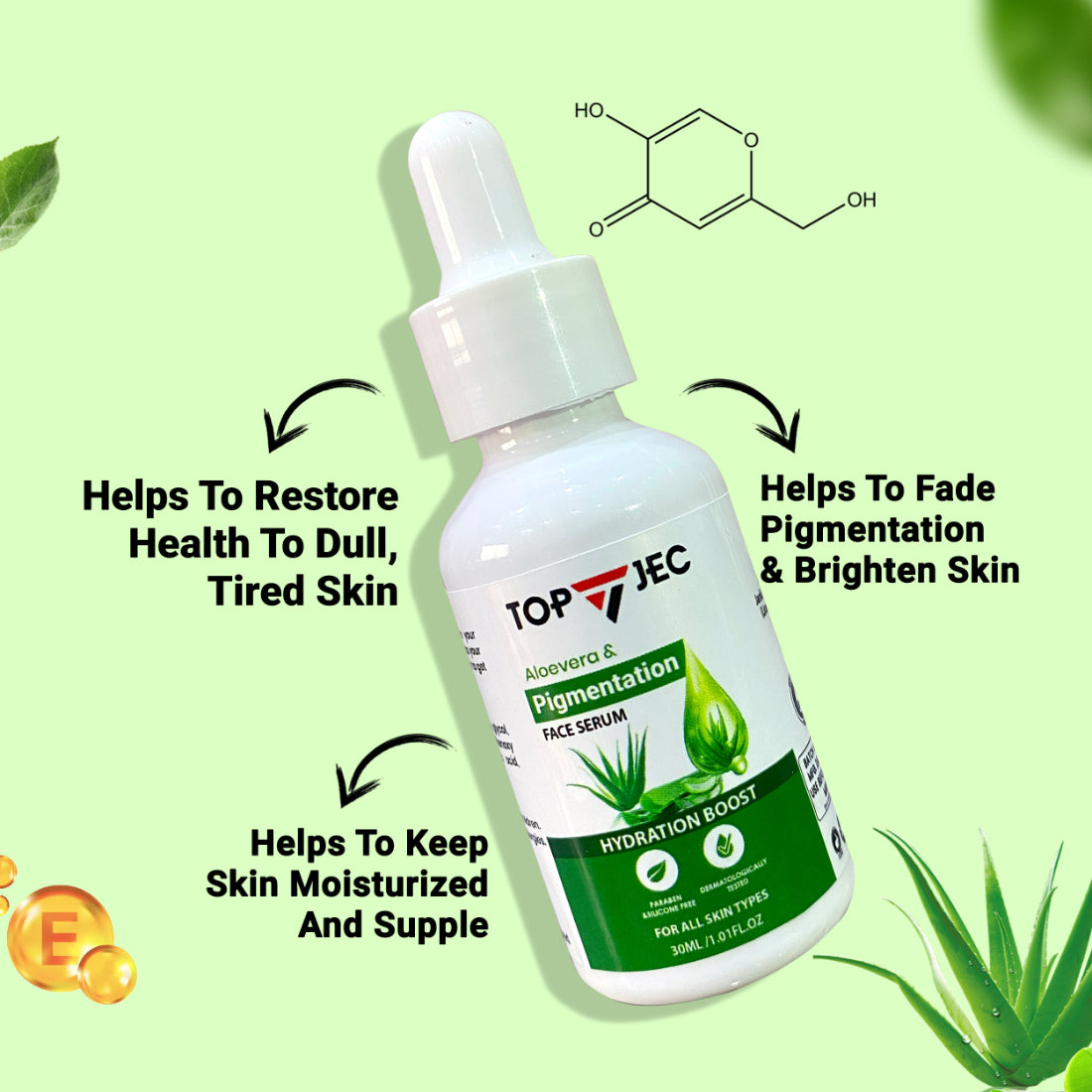 TOPJEC ALOE VERA PIGMENTATION CORRECT FACE SERUM