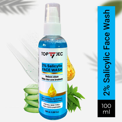 TOPJEC 2% SALICYLIC ACID FACEWASH