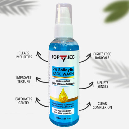 TOPJEC 2% SALICYLIC ACID FACEWASH