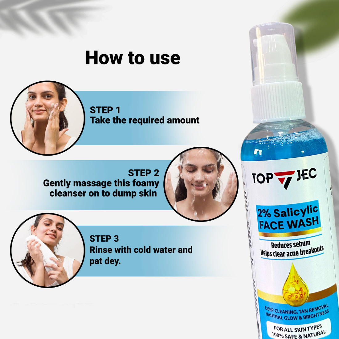 TOPJEC 2% SALICYLIC ACID FACEWASH