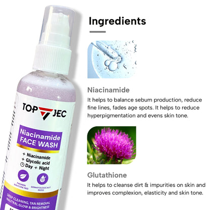 TOPJEC NIACINAMIDE FACEWASH