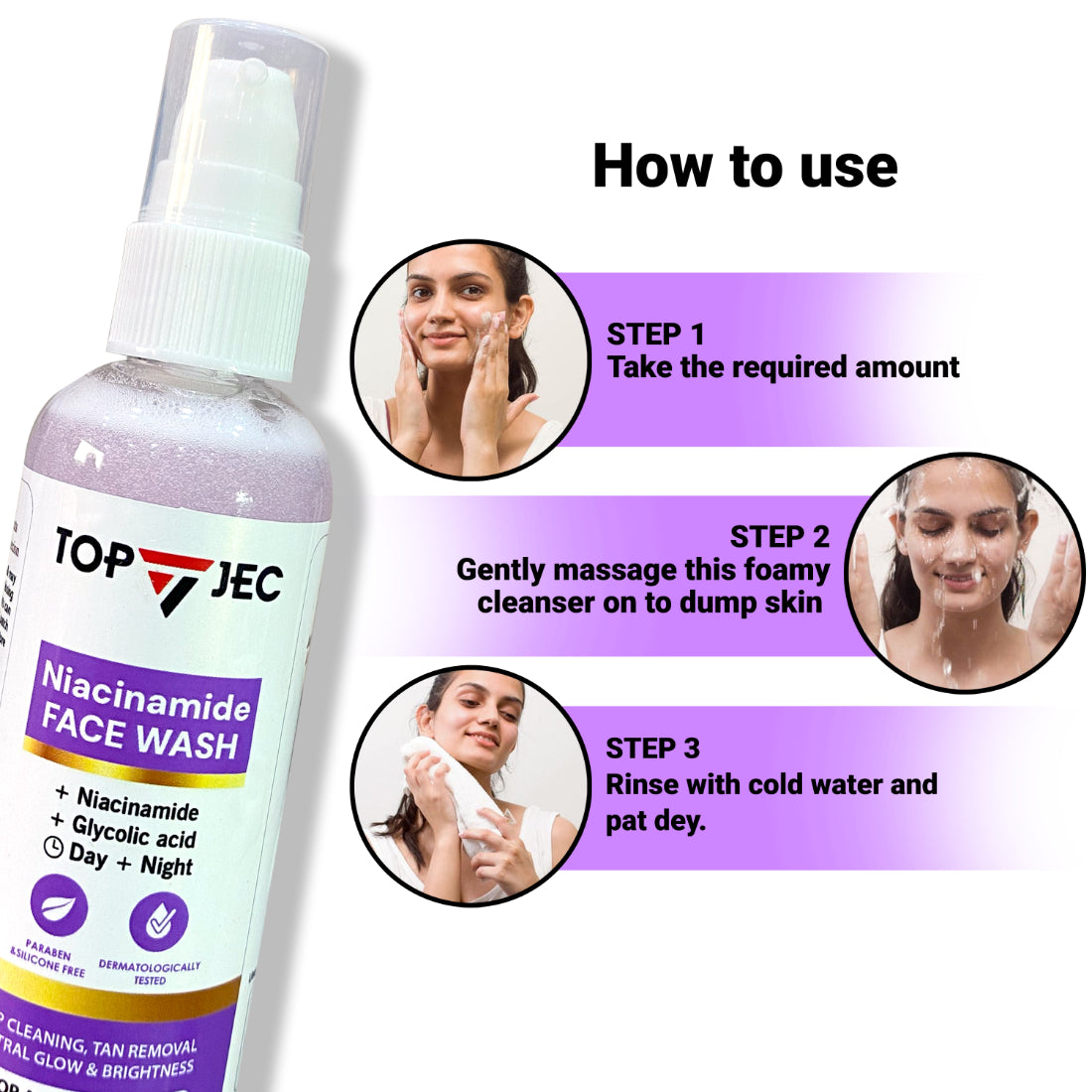 TOPJEC NIACINAMIDE FACEWASH