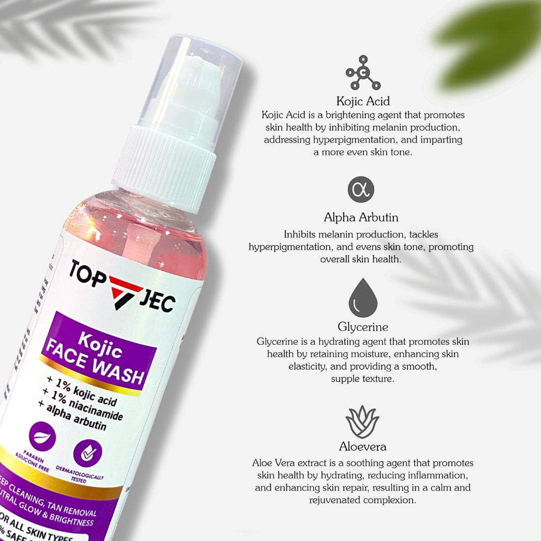 TOPJEC KOJIC ACID FACEWASH