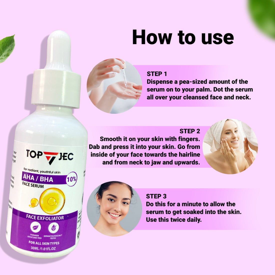 TOPJEC AHA/BHA FACE SERUM