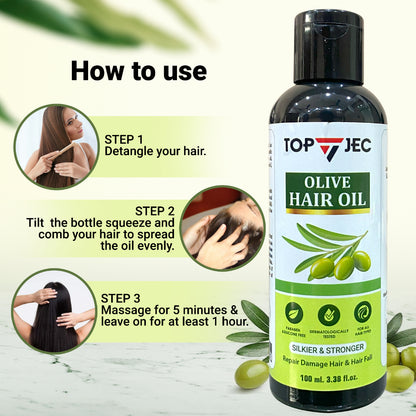 TOPJEC OLIVE HAIR OIL