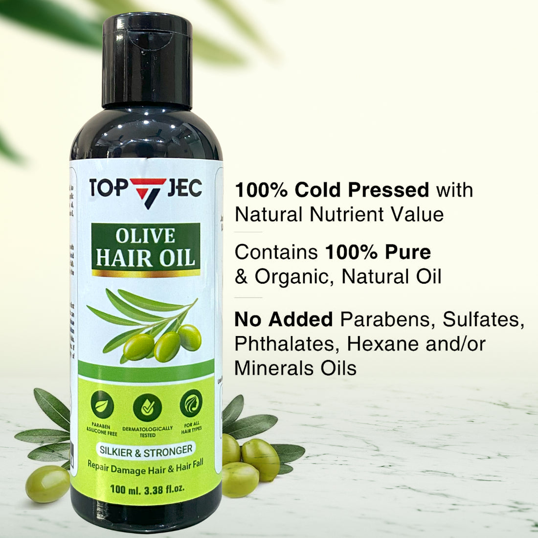TOPJEC OLIVE HAIR OIL