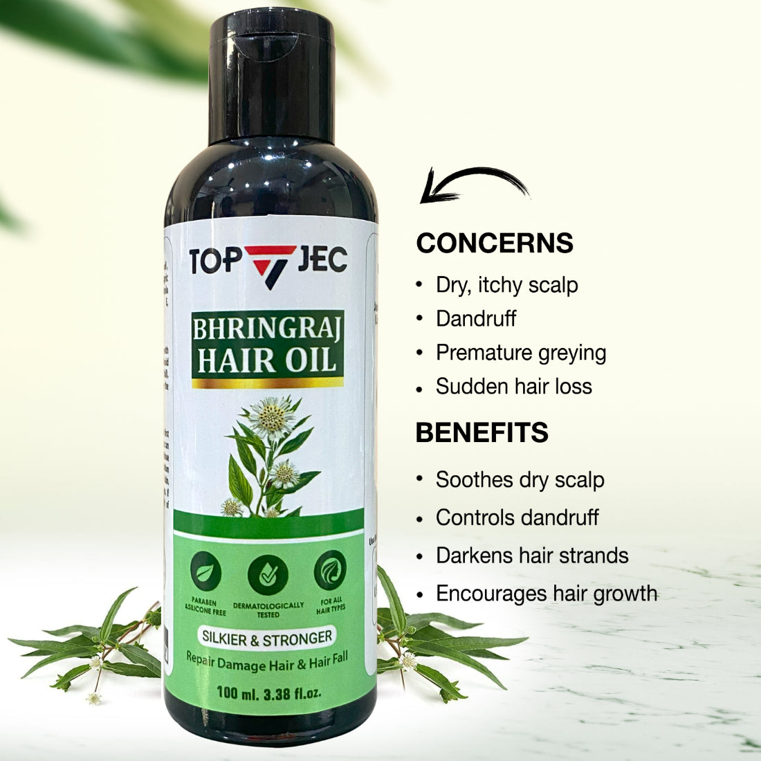 TOPJEC BHRINGRAJ HAIR OIL