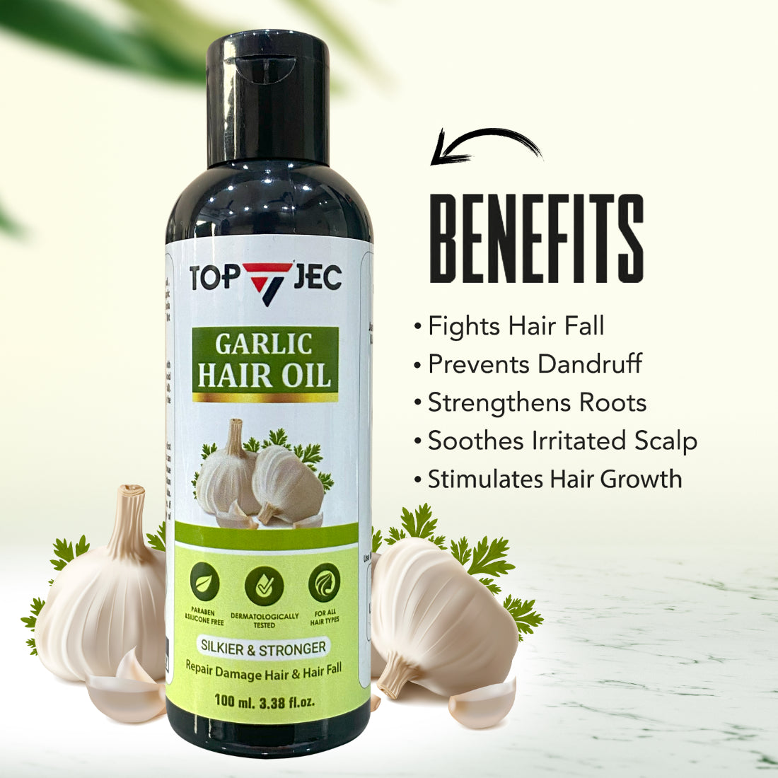 TOPJEC GARLIC HAIR OIL