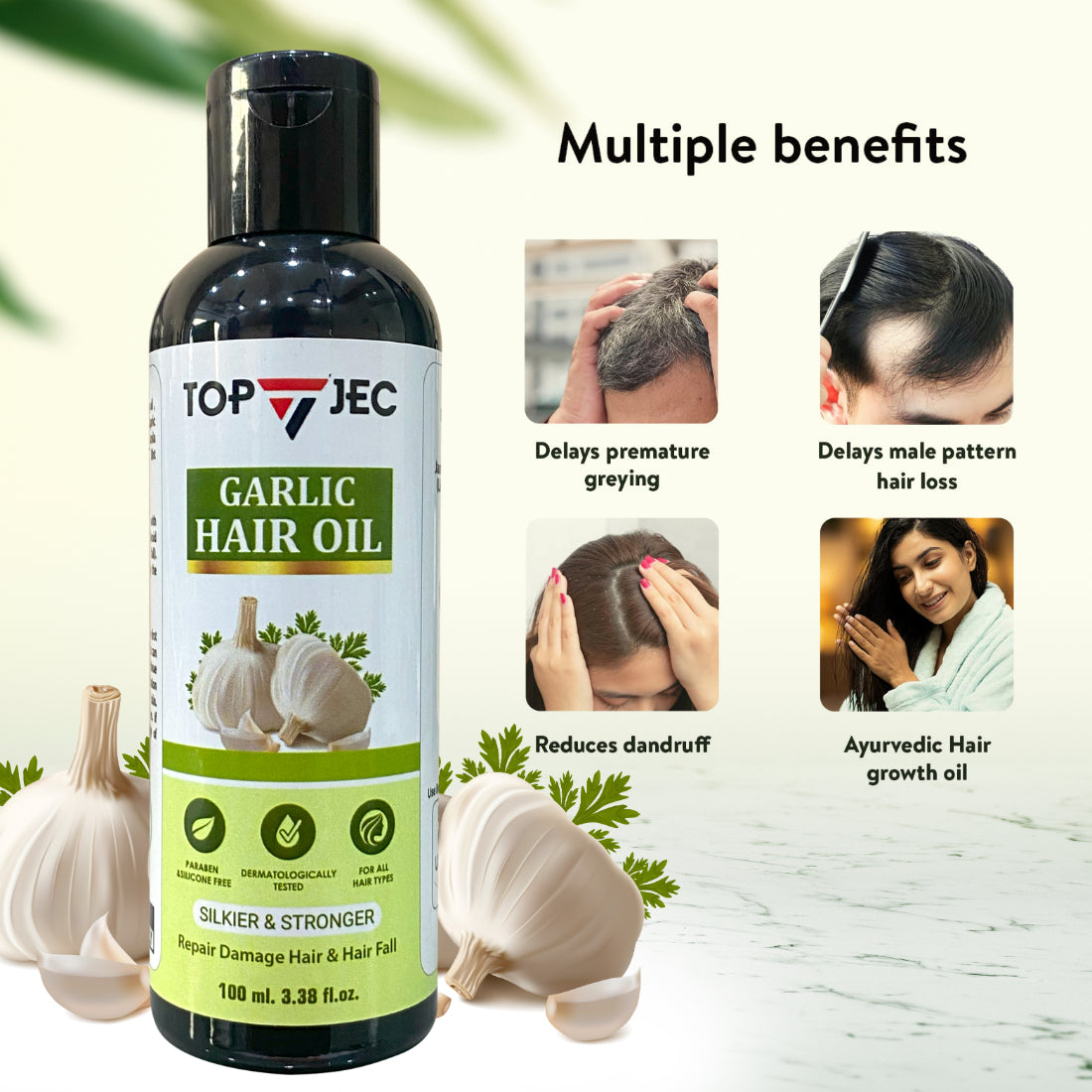 TOPJEC GARLIC HAIR OIL
