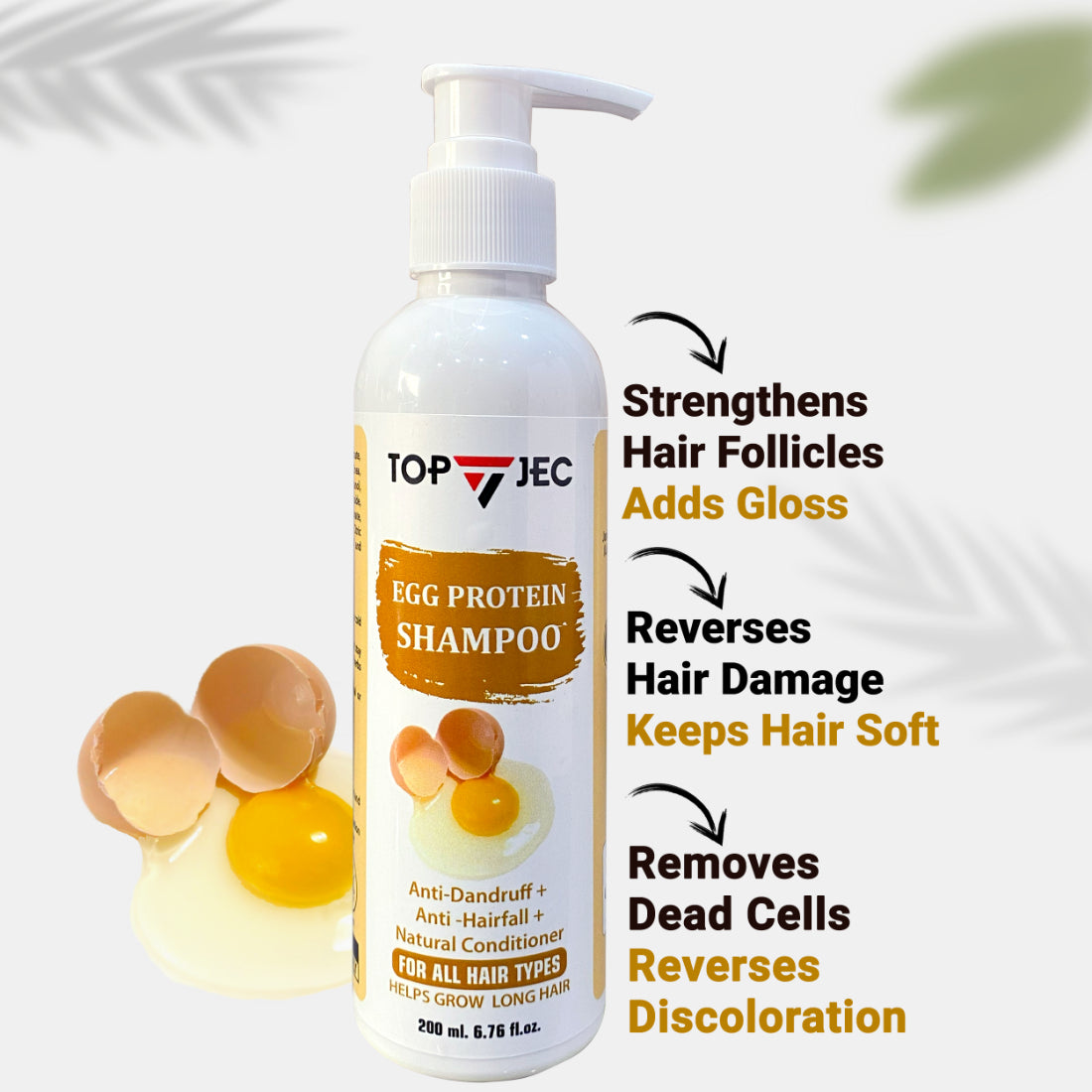 TOPJEC EGG PROTEIN SHAMPOO