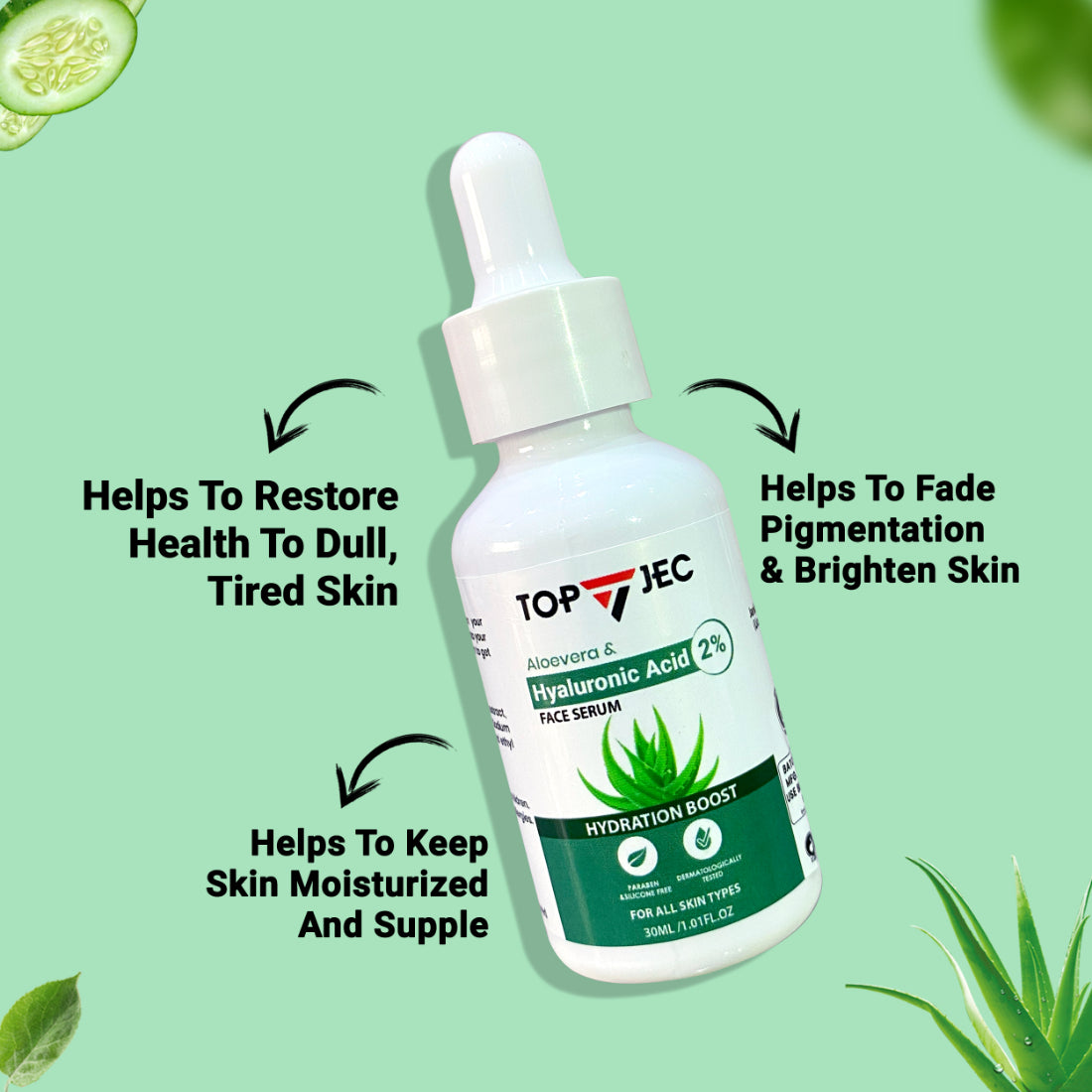 TOPJEC HYALURONIC ACID FACE SERUM