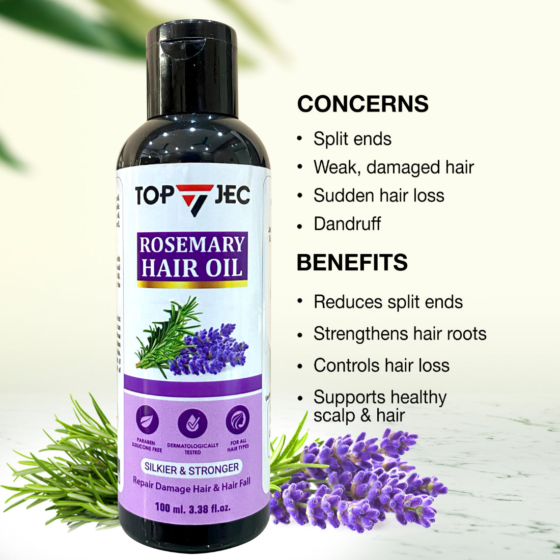 TOPJEC ROSEMARY HAIR OIL