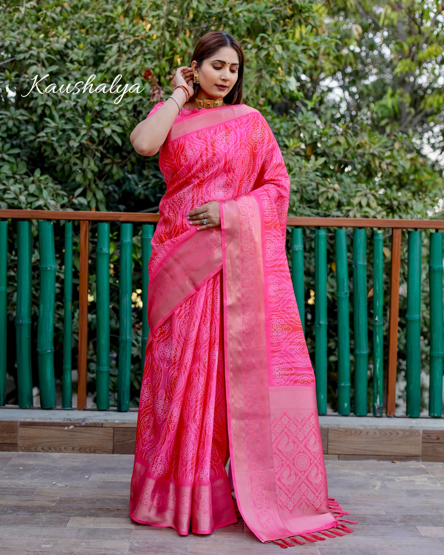 Premium quality Dola silk saree with beautiful  digital Prints