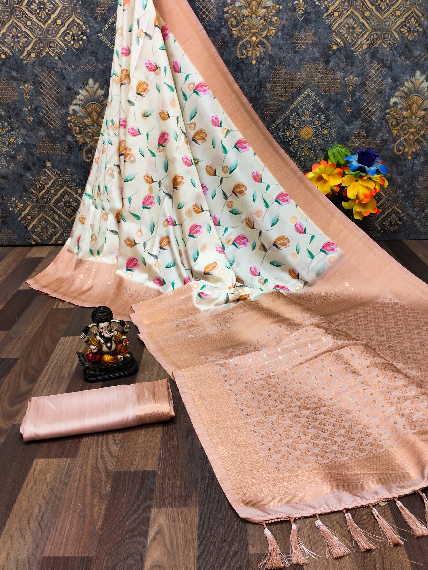 Royal and beautiful  soft banarasi silk saree