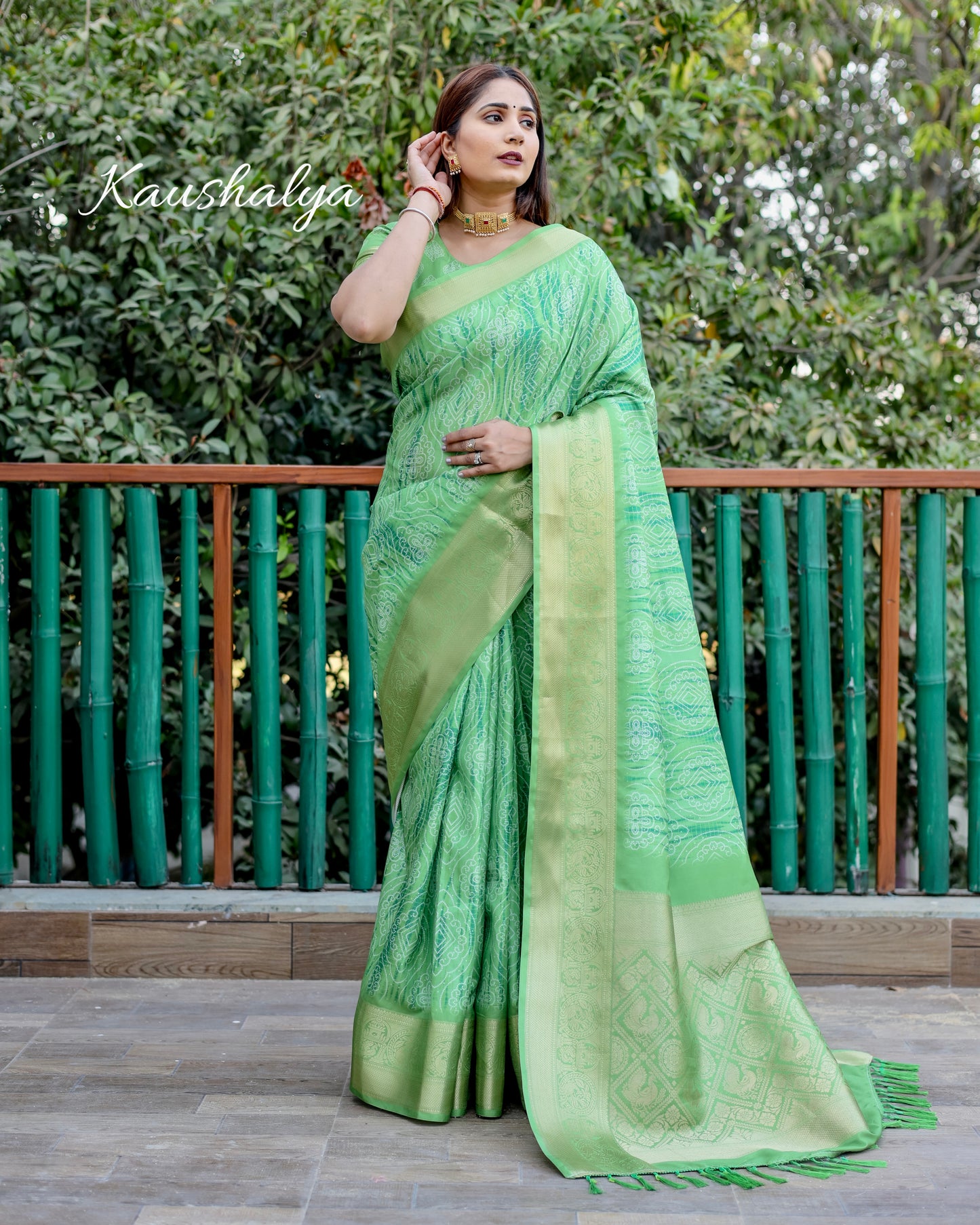 Premium quality Dola silk saree with beautiful  digital Prints