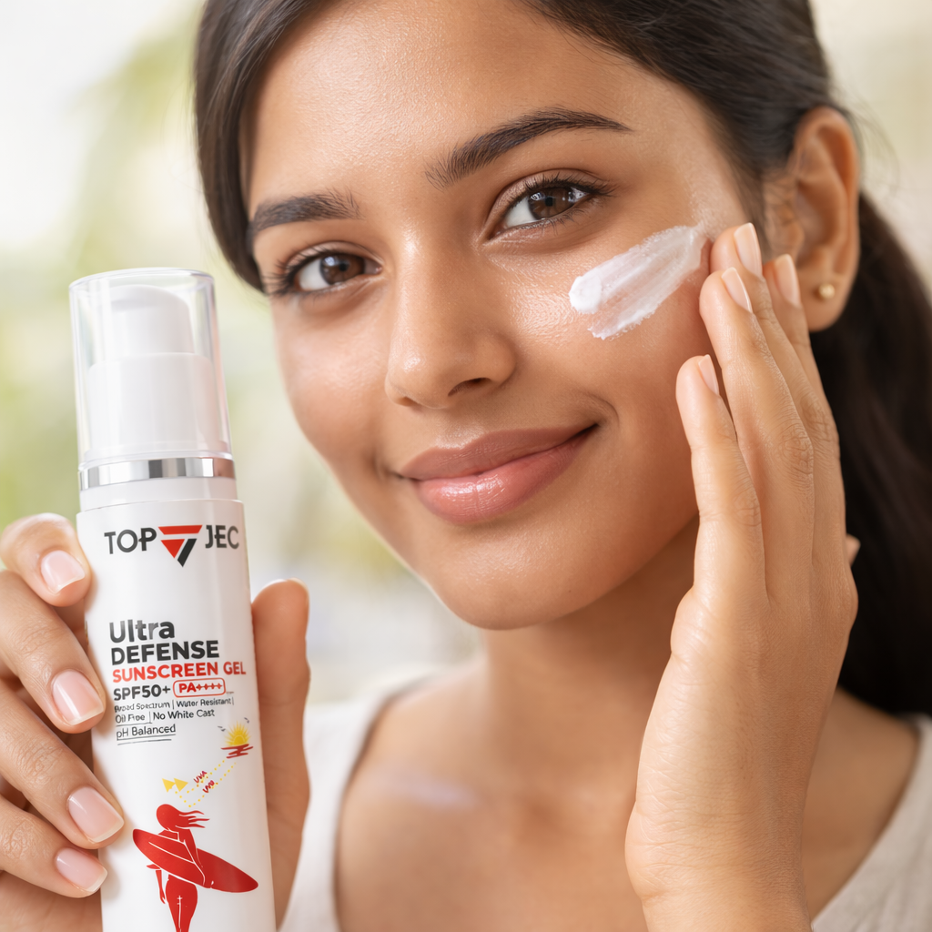 TOPJEC SPF 50+ PA++++ Sunscreen 50 ml | Zinc Oxide & Niacinamide