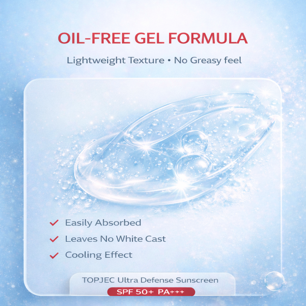 TOPJEC SPF 50+ PA++++ Sunscreen 50 ml | Zinc Oxide & Niacinamide