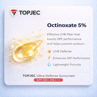 TOPJEC SPF 50+ PA++++ Sunscreen 50 ml | Zinc Oxide & Niacinamide
