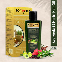 TOPJEC GOLD AYURVEDA 17 HERBS HAIR OIL