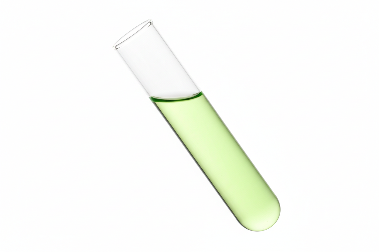 just the testube and nothing else in background the background should be white