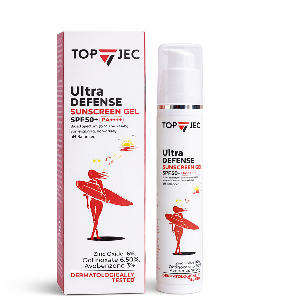 TOPJEC SPF 50+ PA++++ Sunscreen 50 ml | Zinc Oxide & Niacinamide