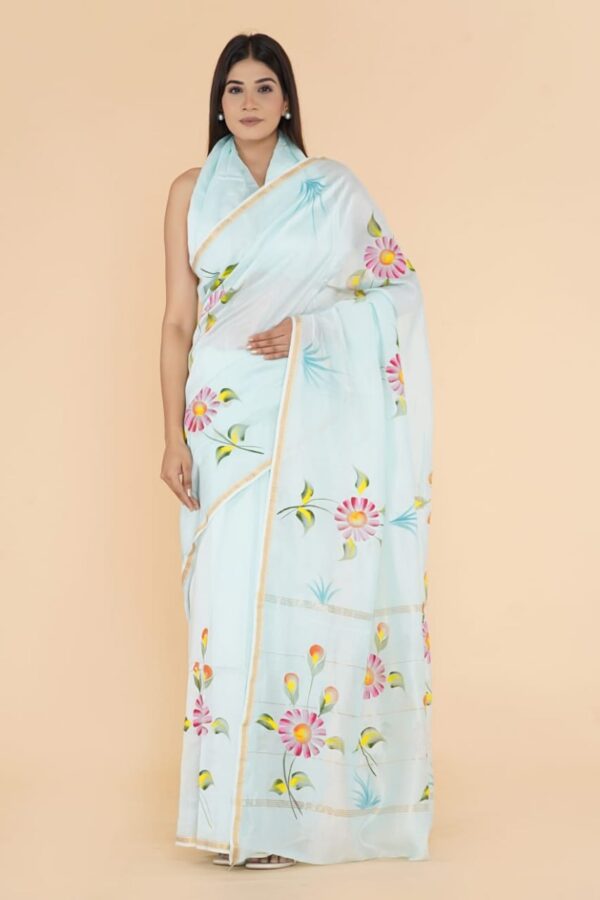 Designer Organza Silk Sarees - Image 2