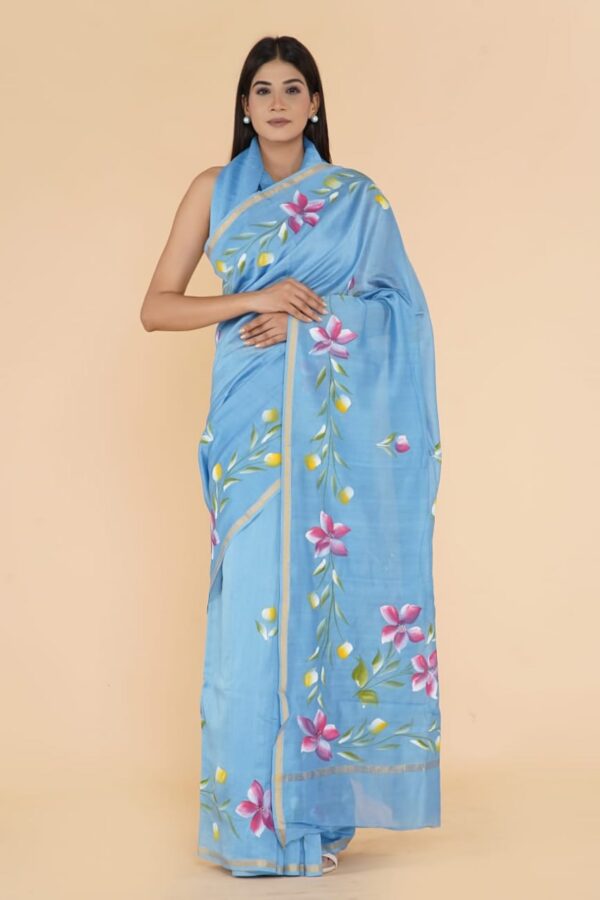 Designer Organza Silk Sarees - Image 4