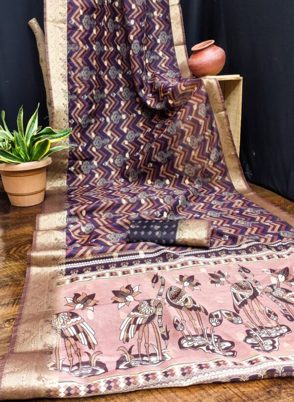 Designer Bandhej Print Sarees - Image 12