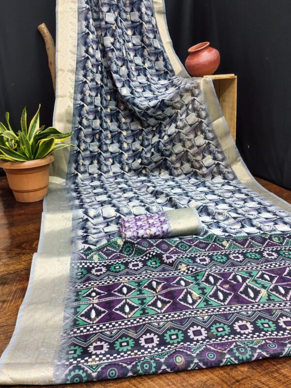 Designer Bandhej Print Sarees - Image 3