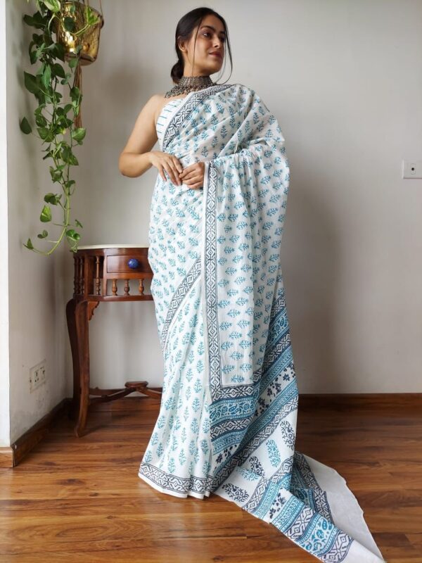 Designer Chic Linen Sarees - Image 7
