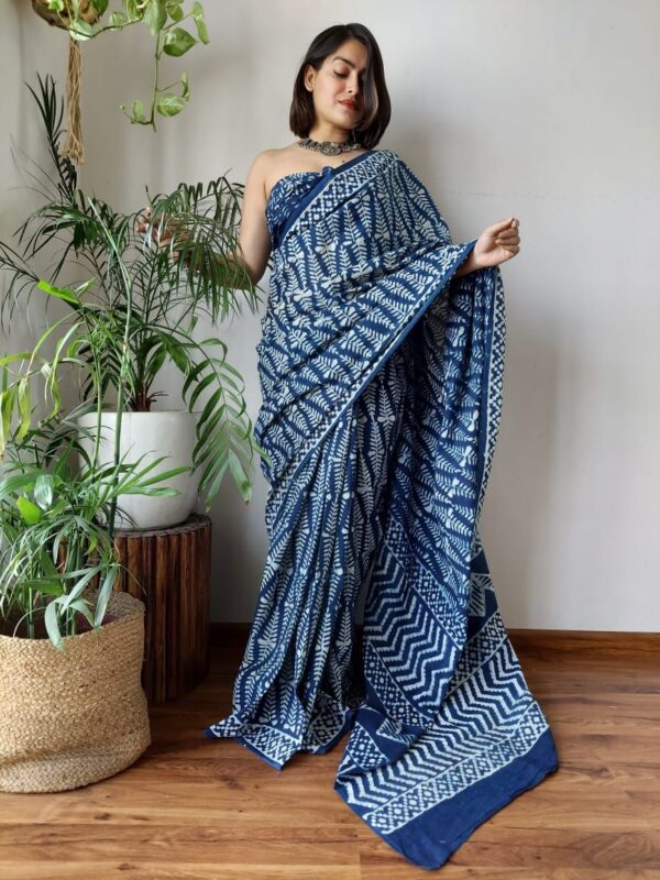 Designer Chic Linen Sarees - Image 9