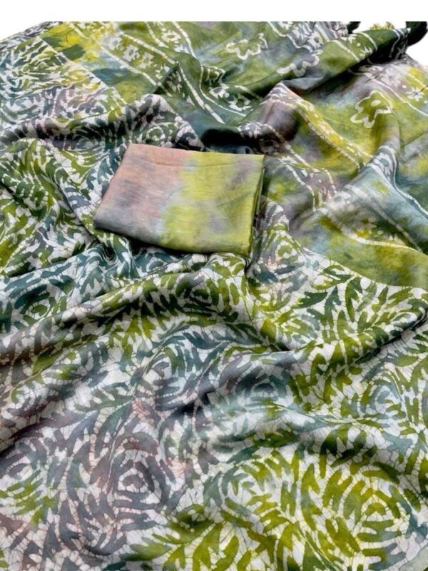 Designer Linen Cotton Sarees - Image 9