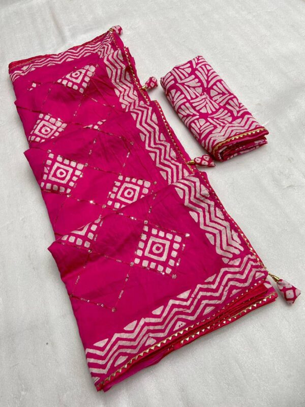 Designer Batik Sarees - Image 3
