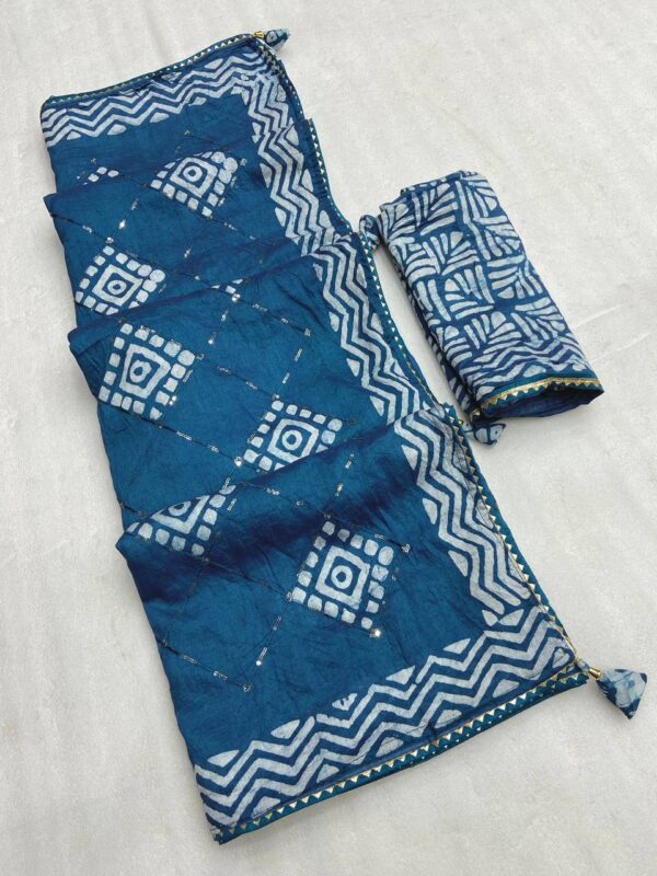 Designer Batik Sarees - Image 4