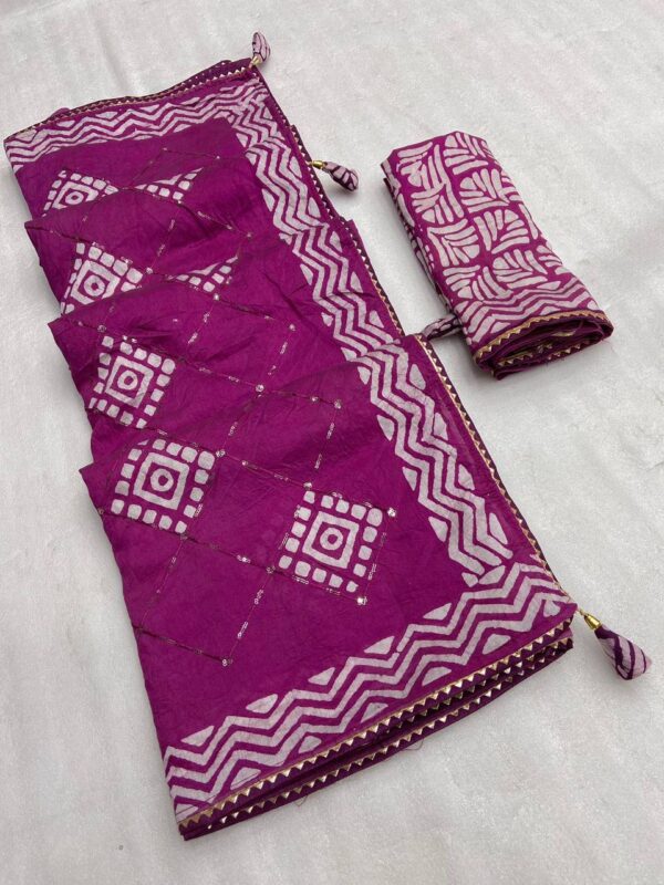 Designer Batik Sarees - Image 6