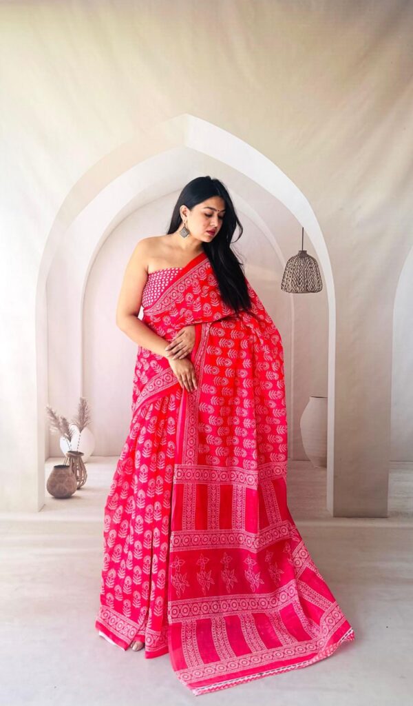 Designer Linen Sarees - Image 3