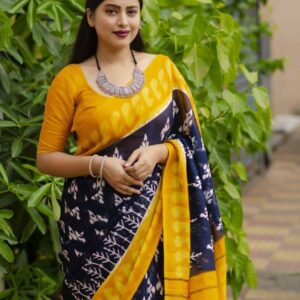 Designer Linen Cotton Sarees