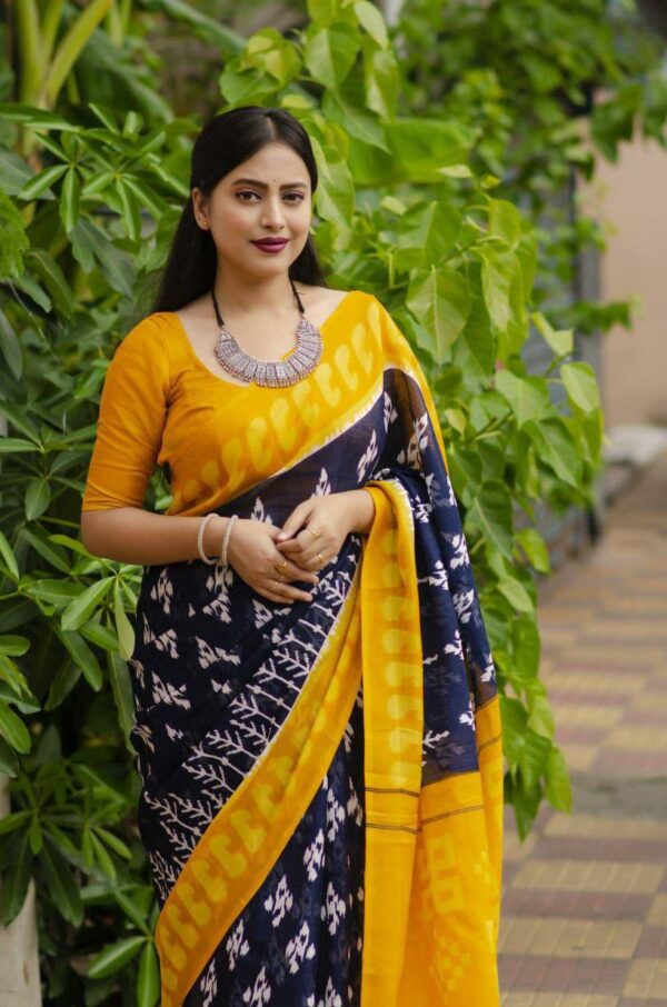 Designer Linen Cotton Sarees