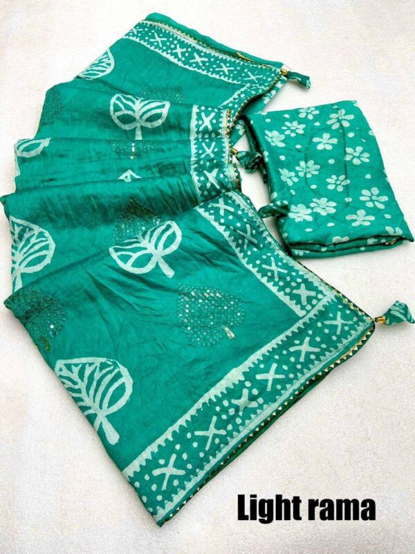 Designer Batik Print Sequence Star - Image 3