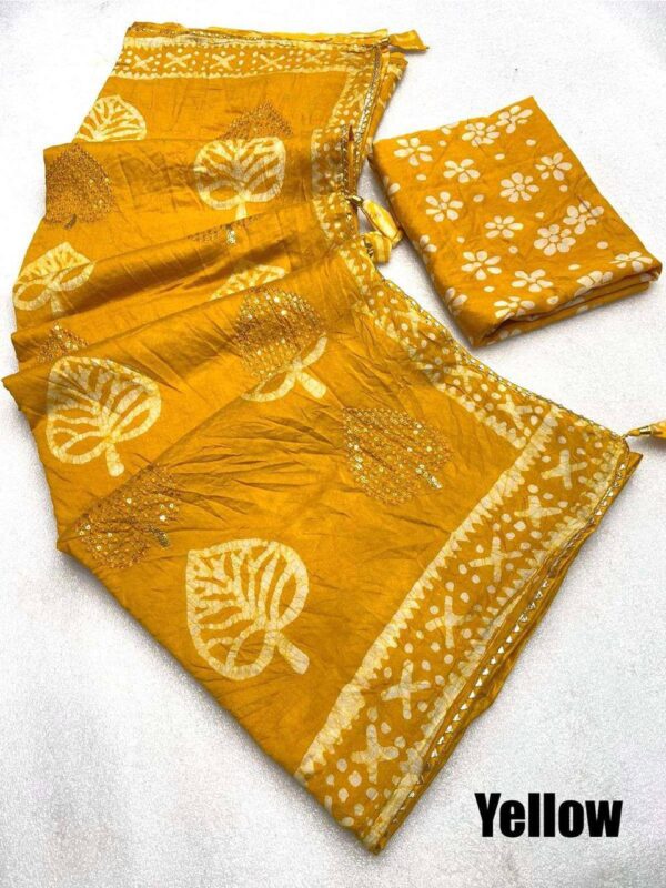 Designer Batik Print Sequence Star - Image 7