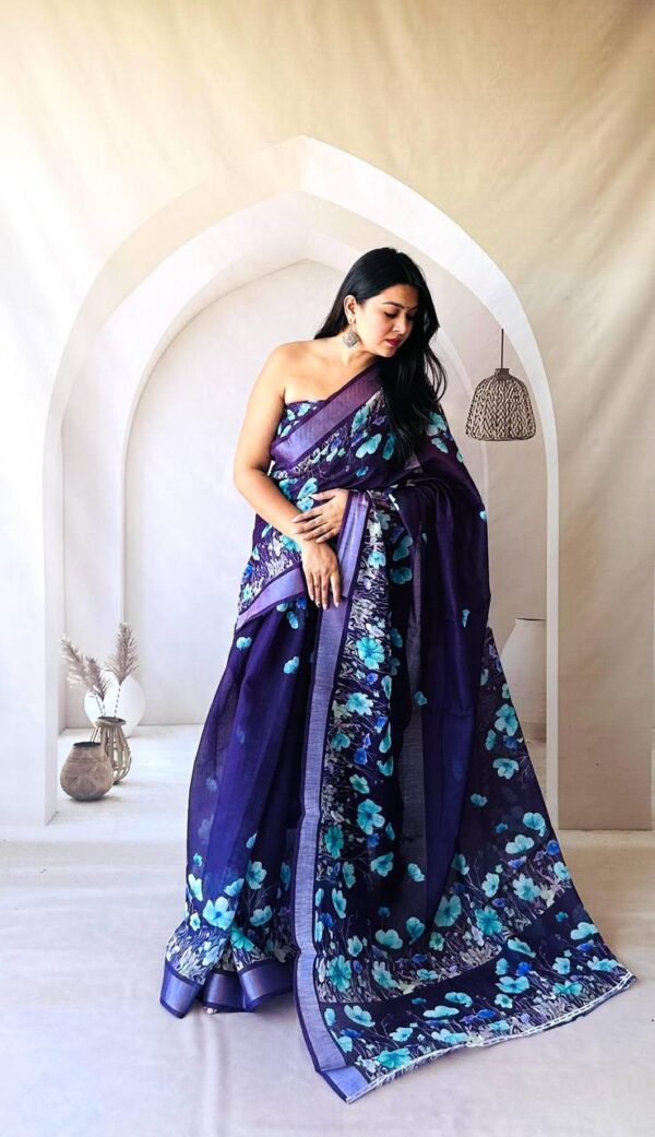 Designer Lenin Sarees - Image 10